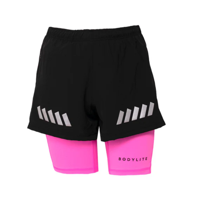 Bodylite 2-in-1 Double Layered Shorts (Reflective & Fluorescent)