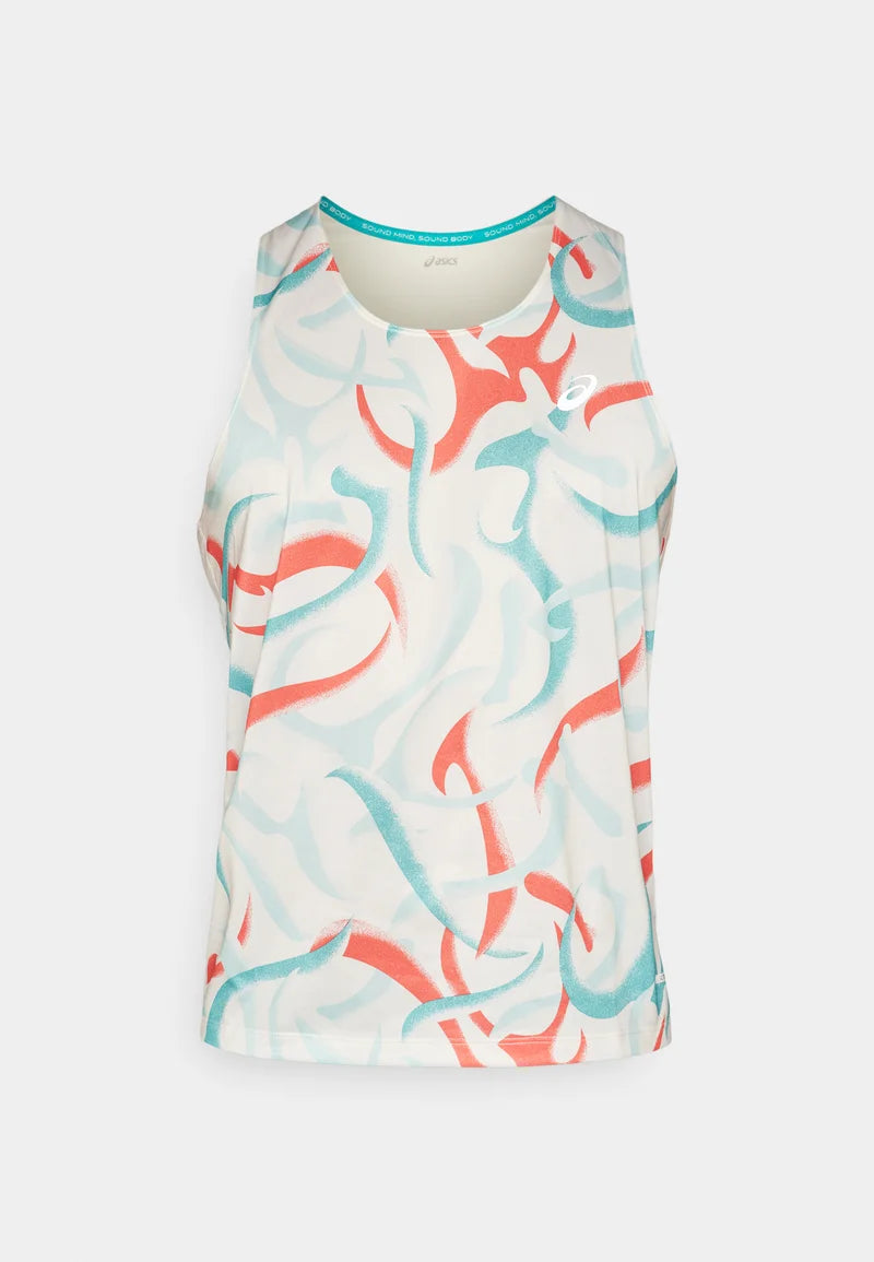 Asics Road All Over Print Singlet